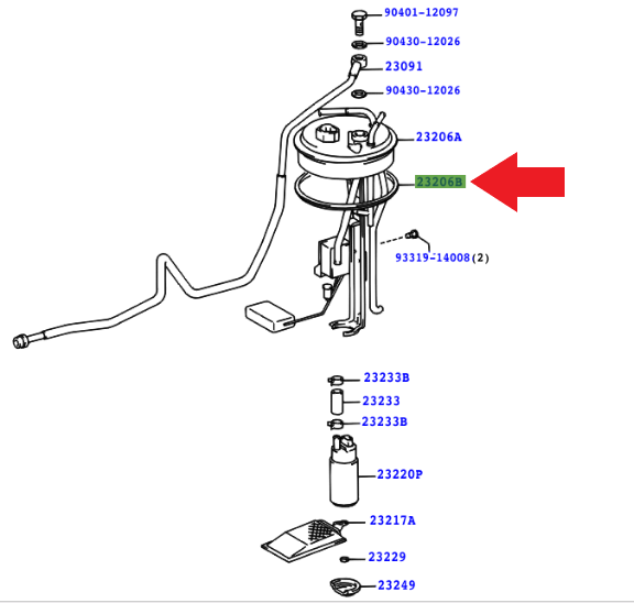 sakuratfオリーブ38 1993-1998 Toyota Supra Fuel Pump Tank Seal 77169-14030