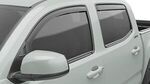 PTN923516102 - : 2016-2023 Tacoma Crew Cab 4 Piece EGR In-Channel Window Visor Front and Rear: Matte Black Finish for Toyota Image