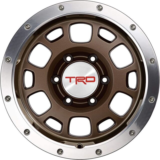 PTR5635220F5 - TRD: Genuine Toyota Tacoma Bronze 16" TRD Bronze Beadlock Style Alloy Wheel (replaces PTR18-35090-BR) for Toyota: FJ Cruiser, Tacoma Image