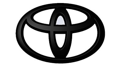 PT9483524502 - Exterior: Genuine Toyota 2024 + Tacoma &amp; 2025 + 4Runner Grill Emblem Black Overlay for Toyota: 4Runner, Tacoma Image