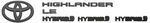 PT9484820C02 - Exterior: Exterior Emblem, Blackout Overlay, LE for Toyota Image