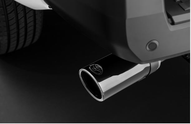 PT9323422102 - Performance: Genuine Toyota (2022 &amp; Newer Tundra) (2024 &amp; Newer Tacoma) Black Chrome Exhaust Tip for Toyota: Tacoma, Tundra Image