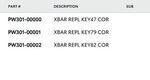 PW30100002 - : Replacement Key For Removable Cross Bars (Code for Toyota Image