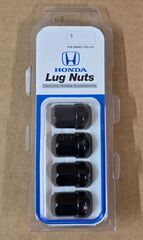 8W42TGG101 - : Wheel Lug Nut Set ((1 SET = 4 NUTS) (BLACK) (EACH WHEEL REQ'S 5 LUG NUTS)) for Honda: Accord, Civic, CR-V, Fit, HR-V, Insight Image