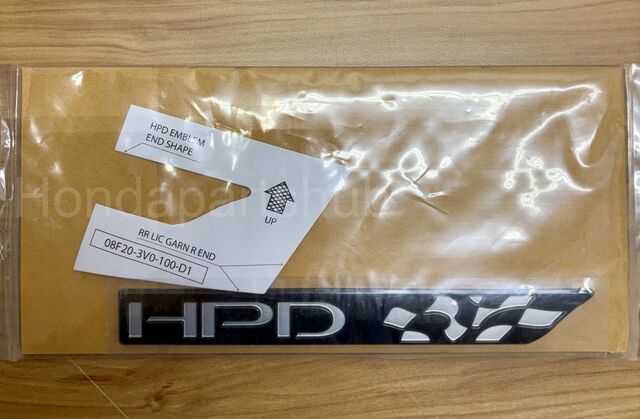 8F203V0100D - Exterior: 23-26 HONDA HR-V 'HPD' Emblem (GLOSS BLACK) for Honda Image
