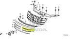71123TP6A01 - : Left Front Grille Upper Molding, for Honda: Accord Crosstour, Crosstour Image