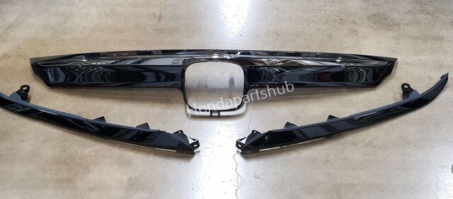 thumbnail image 2 of YLT Auto Front Bumper Upper Inner Grille For 2021-2022 Honda Accord – Black/Chrome, Factory Style 2 of 5