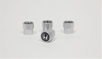 8W48PL4100 - : GENUINE HONDA CHROME H LOGO VALVE STEM CAPS 08W48-PL4-100 for Honda: Accord, Civic, Clarity, CR-V, Fit, HR-V, Insight, Odyssey, Passport, Pilot, Prologue, Ridgeline Image