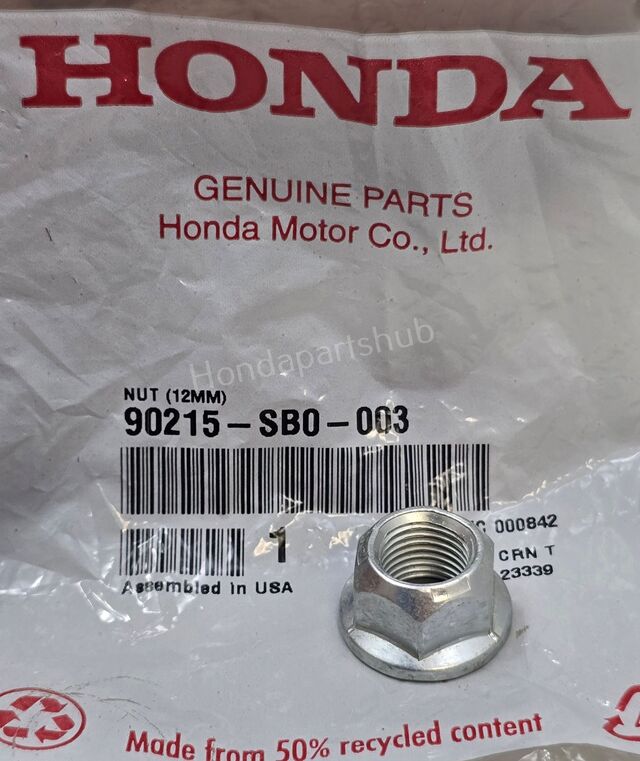 1997-2025 Honda (Qty 1) Self-Lock Nut, (12MM) (Clinch)(Sato