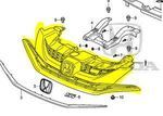 71121TS9A61 - : Base, Front Grille for Honda: Civic Image