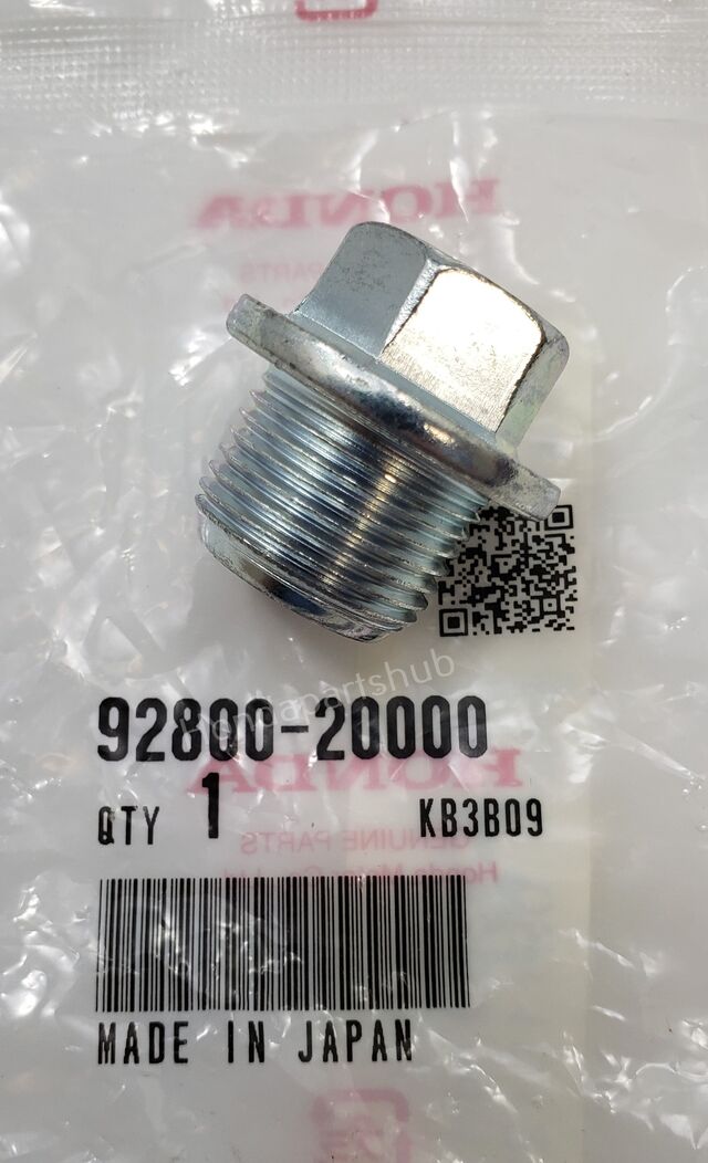 20MM Drain Plug Bolt 92800-20000 | Honda Parts Hub