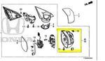 76205T7WA02 - Body: Mirror Housing for Honda Image