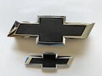 84722856 - Exterior: Front and Rear Bowtie Emblems - Black for GM Image