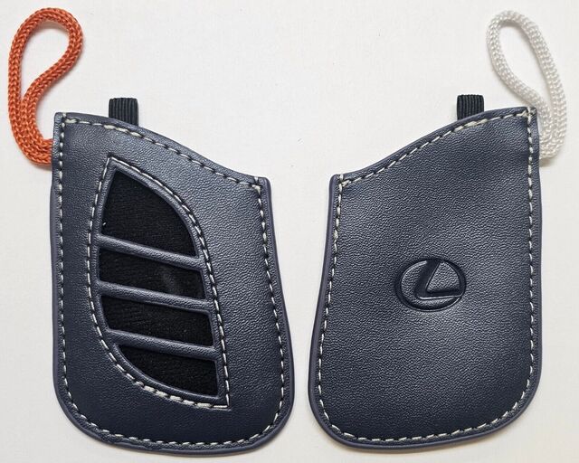 PT42000184L5 - Interior: Lexus OEM Factory KeyGloves FOB Protector Navy Blue / White Stitch for Lexus Image