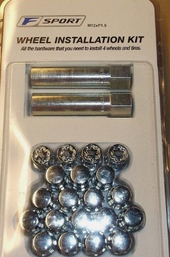 PTR2730010 - Wheels: 2011-2020 Lexus - F-Sport Wheel Installation Kit for Lexus: CT200h, GS Turbo, GS200t, GS300, GS350, GS450h, GS460, IS250, IS350, NX300, RC Turbo, RC200t, RC300, RC350 Image