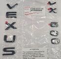 PT9486024102 - Exterior: Black Emblem Overlays - LX600 for Lexus: LX600, LX700h Image