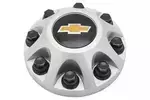 22781439 - : GM Genuine Parts Sparkle Silver Center Cap with Bowtie Logo for Chevrolet: Silverado 2500 HD, Silverado 3500 HD Image