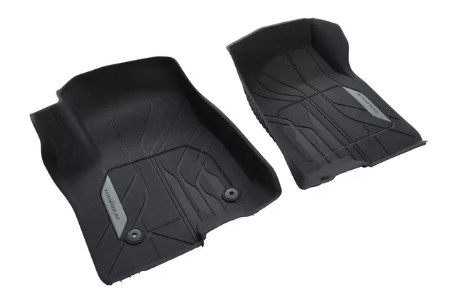 84333602 - Interior: 2019-2025 Silverado GM Front Row Black Front Floor Liners 84333602 OEM for GM Image