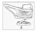 86785340 - : Driver Side Rear Stop Lamp for Chevrolet: Traverse, Traverse Limited Image