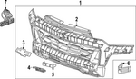 85051671 - Body: Grille Assembly for GM Image