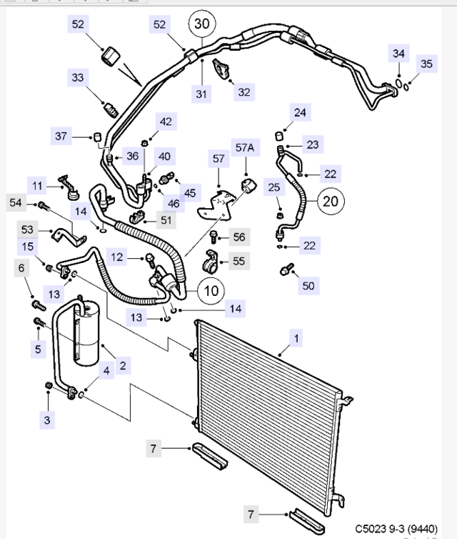 32021872 - : 2003-2011 Saab - AC Hose for Saab Image