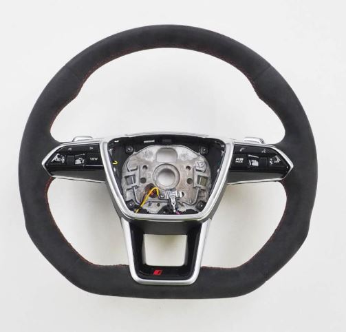 4K0419091BPTPE - : Audi RS6 Flat Bottom Steering Wheel ALCANTARA for Audi Image