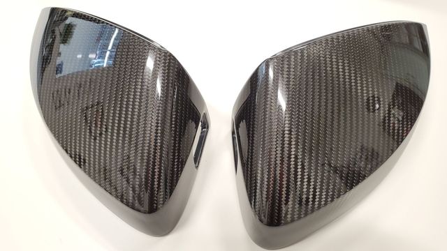 Spiegelkappen 2 Stuks Voor Voor A3 S3 Voor RS3 8Y 2021-2024 Auto Achteruitkijkspiegel Covers Cap Shell Behuizing Deur Side Wing Spiegelkappen Accessoires Deur Spiegel Cover(Carbon pattern
