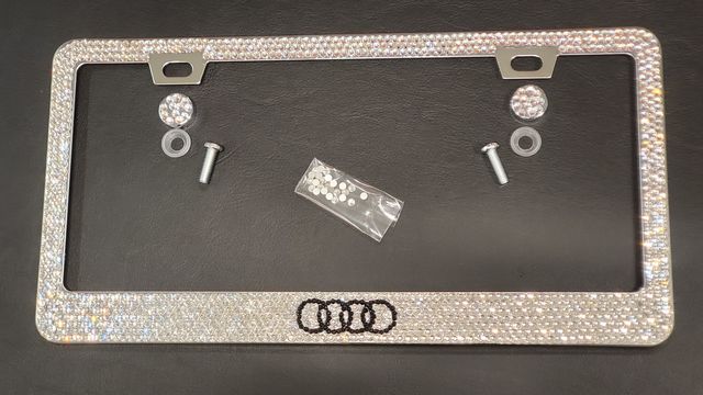 ARFRAMEW - : Audi Diamonds License Plate Frame for Audi Image