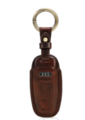AR004 - : ** NEW **     Audi Leather Key Case - BROWN - for Audi Image