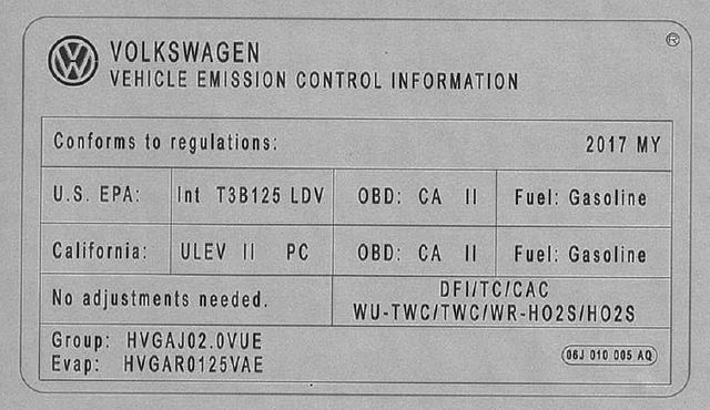 6J010005AQ - : Emission for Audi Image