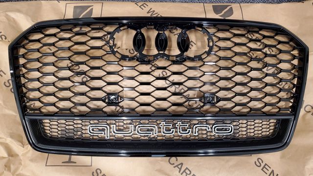 4G8853651MGME - : RS7 Main Center Mesh Grille with Carbon Fiber for Audi Image
