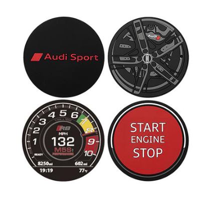 AUDH640 - : Audi Sport Silicone Coaster Set for Audi Image
