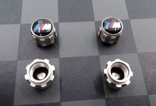 2018-2025 BMW Valve Stem Cap Set - M Logo 36122447402 36-12