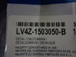 LV4Z1503050B - : AC Label for Ford: Escape Image