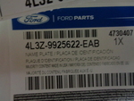 4L3Z9925622EAB - Body: Decal for Ford Image