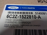 6C2Z1522810A - Body: Lower Hinge for Ford: E-150, E-150 Club Wagon, E-150 Econoline, E-150 Econoline Club Wagon, E-250, E-250 Econoline, E-350 Club Wagon, E-350 Econoline, E-350 Econoline Club Wagon, E-350 Super Duty, E-450 Econoline Super Duty, E-450 Super Duty, Econoline Super Duty, Tempo | Mercury: Topaz Image