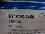 W716298S450 - : Starter Nut for Ford: Bronco Sport, EcoSport, Edge, Escape, Explorer, F-150, F-150 Lightning, Focus, Maverick, Police Interceptor Utility, Transit Connect, Transit-150, Transit-250, Transit-350, Transit-350 HD | Lincoln: Aviator, MKX, Nautilus Image