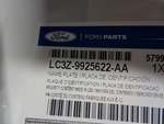 LC3Z9925622AA - : Decal Name Plate for Ford Image