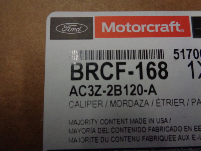 AC3Z2B120A - Unclassified: Disc Brake Caliper for Ford: F-250 Super Duty, F-350 Super Duty Image