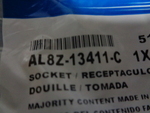 AL8Z13411C - : Backup Lamp Bulb Socket for Ford: Escape, Excursion, F-250 Super Duty, F-350 Super Duty, F-450 Super Duty, F-550 Super Duty, Five Hundred, Focus, Fusion, Ranger, Thunderbird | Lincoln: Aviator, Blackwood, LS, MKX, MKZ, Zephyr | Mercury: Mountaineer Image