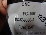 8C3Z9030A - Fuel System: Fuel Tank Cap for Ford: E-150, E-150 Club Wagon, E-250, E-350 Club Wagon, E-350 Super Duty, E-450 Super Duty, Edge, Expedition, F-250 Super Duty, F-350 Super Duty, F-450 Super Duty, F-550 Super Duty | Lincoln: MKX, Navigator Image