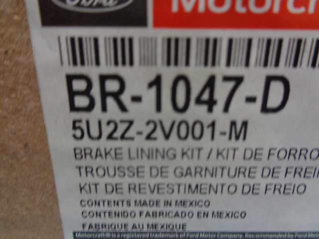5U2Z2V001M - : Brake Pads Front for Ford Image