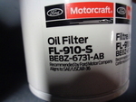 BE8Z6731AB - Unclassified: Oil Filter for Ford: Bronco, Bronco Sport, C-Max, Crown Victoria, EcoSport, Edge, Escape, Explorer, Fiesta, Focus, Fusion, Maverick, Mustang, Police Responder Hybrid, Ranger, Special Service Police Sedan, SSV Plug-In Hybrid, Taurus, Transit Connect | Lincoln: Corsair, MKC, MKT, MKZ, Nautilus | Mercury: Mariner, Milan Image