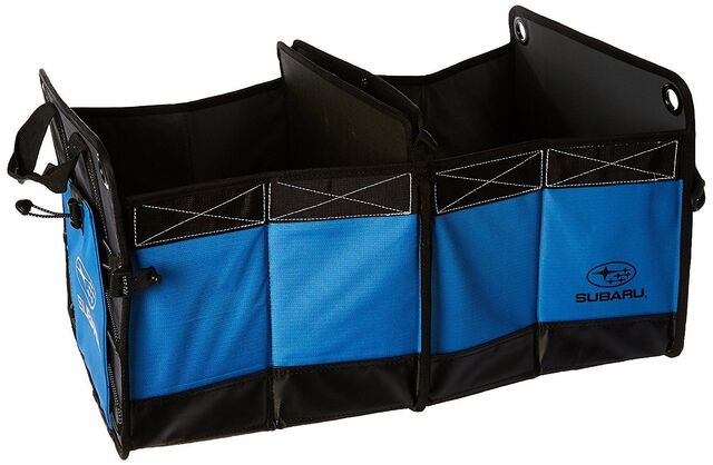 SOA567T100 - Interior: SOA567T100 Subaru Rear Trunk Cargo Organizer OEM for Subaru: Ascent, BRZ, Crosstrek, Forester, Impreza, Legacy, Outback, Solterra, Tribeca, WRX Image