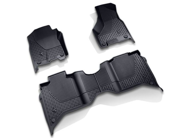 82215754AC - Interior Accessories: 82215754AC RAM 2500 3500 4500 Crew Cab w/ Bucket Seats All Weather Slush Floor Mats 2019-2023 - Mopar (82215754AC) for Ram: 2500, 3500 Image