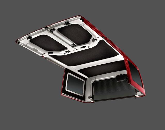 82213830 - Exterior Accessories: 2011-2018 JEEP WRANGLER JK 2 DOOR REPLACEMENT WINDOW KIT STANDARD BLACK FABRIC  82213830 for Jeep: Wrangler, Wrangler JK Image