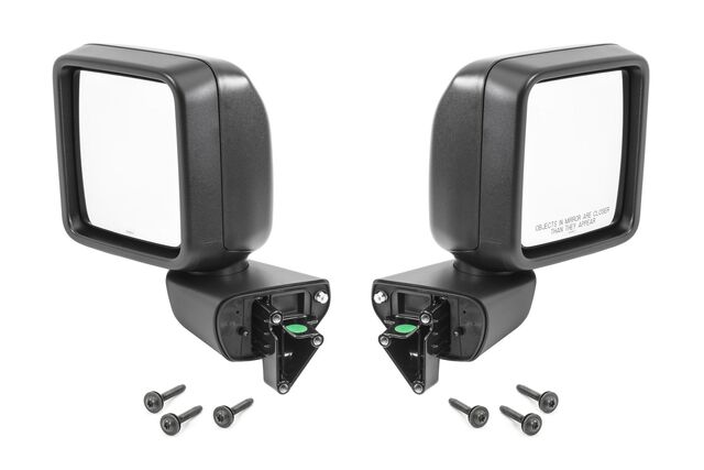 82215138 - Carriers &amp; Cargo Hauling Accessories: 82215138 Jeep Wrangler Gladiator Manual Folding Door Mount Mirror Kit Genuine Mopar for Jeep: Gladiator, Wrangler Image