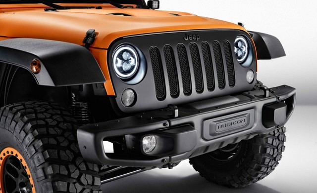 82214333AB - Lighting &amp; Electrical Accessories: LED 7" Round Headlights for Jeep JK for Jeep: Wrangler, Wrangler JK Image