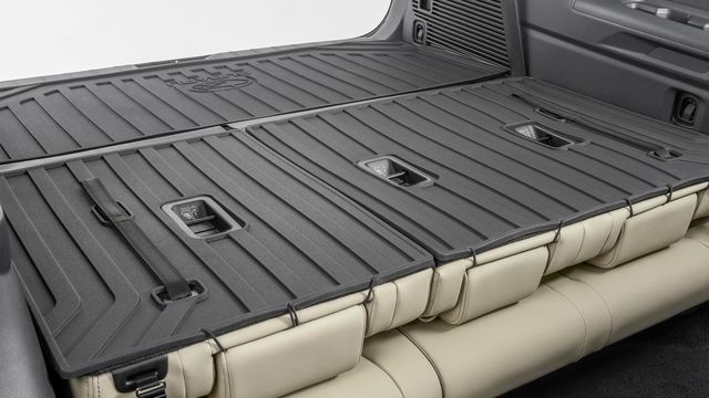 J501SXC130 - Interior: 2019-2021 Subaru Ascent 2rd Row Bench Rear Seat Back Protector Black J501SXC130 OEM for Subaru Image