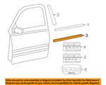 68140237AA - Exterior Ornamentation: Front Door Molding, Left for Dodge: Ram 2500, Ram 3500 | Ram: 1500, 1500 Classic, 2500, 3500 Image